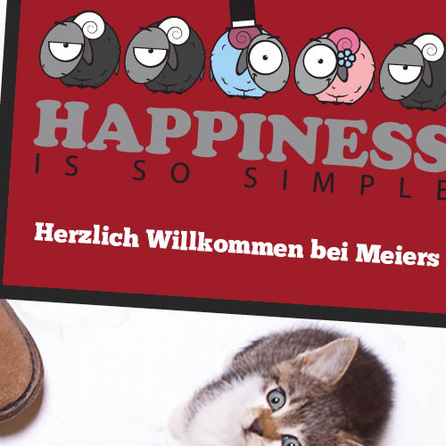 Fussmatte 1027 | Happiness