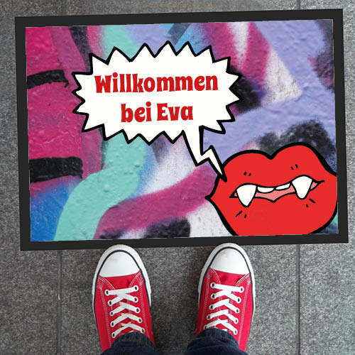 Fussmatte 1068 | Willkommen bei Eva