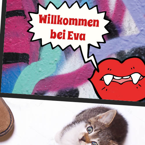 Fussmatte 1068 | Willkommen bei Eva