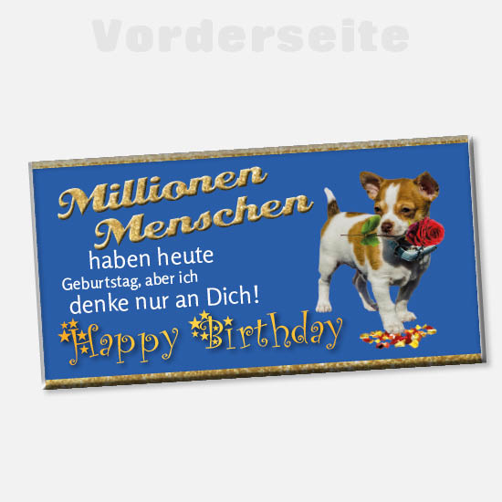 Foto-Schokolade 1153 | Millionen Menschen habe heute Geburtstag