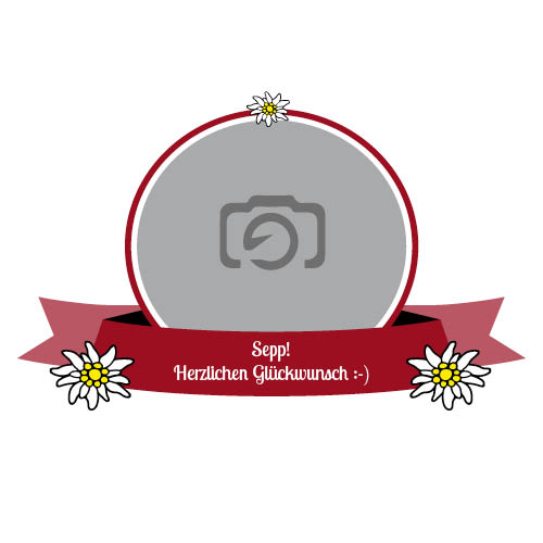 Jassteppich 1025 | Edelweiss mit Foto und Namen