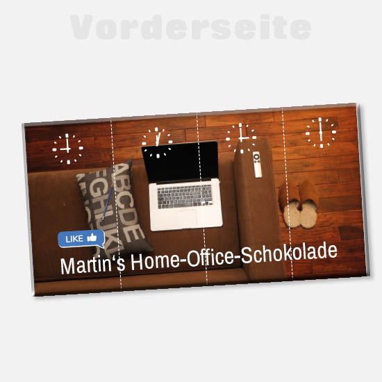 Foto-Schokolade 1179 | Home-Office in 4 Teilen