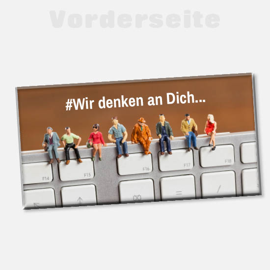 Foto-Schokolade 1192 | #Wir denken an Dich