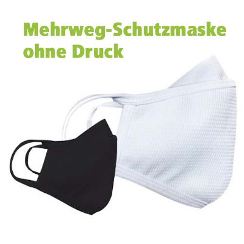 Mehrweg-Schutzmaske neutral, ohne Druck