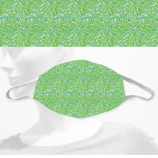 Mehrweg-Schutzmaske 1038 | Pattern green