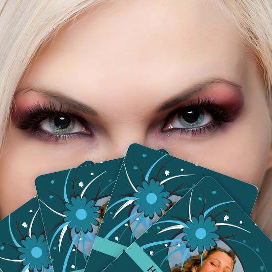 Jasskarten/Pokerkarten 1001 | Blumendesign