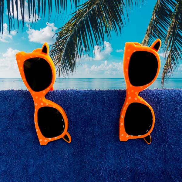 Orange Sonnenbrille BocaClips