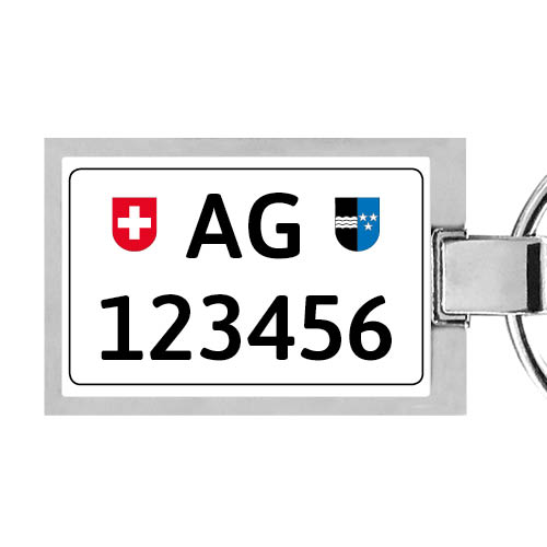 Schlüsselanhänger mit Aargauer Kennzeichen