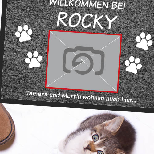 Fussmatte 1084 | Herzlich willkommen bei Hund...