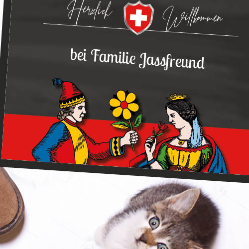 Fussmatte 1089 | Fussmatte für Jassfreunde