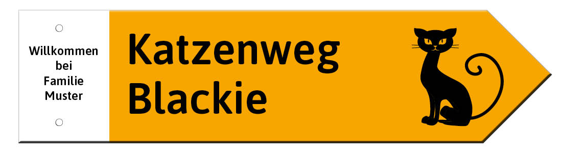 1026_Wanderwegweiser für Katzenliebhaber, mit eigener Widmung