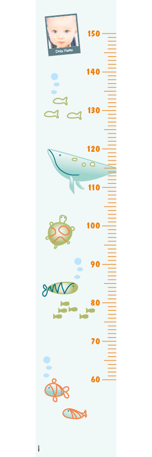 Kindermesslatte 1002 | Unterwasserwelt