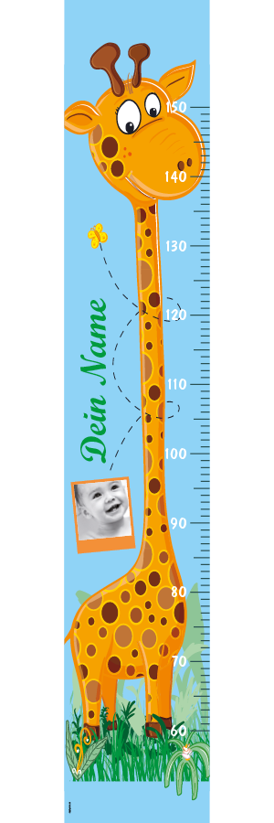 Kindermesslatte 1029 | Giraffe blau