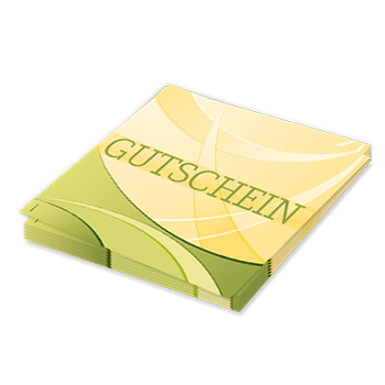 Geschenkgutschein Green-Wave mit eigenem Text und Logo