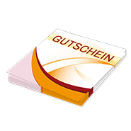 Geschenkgutschein Yellow-Wave mit eigenem Text und Logo