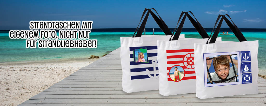 Strandtasche mit eigenem Foto