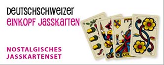 nostalgische Schweizer Einkopf Jasskarten