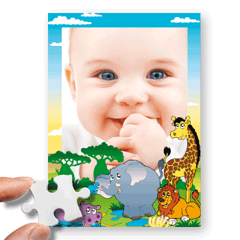 Foto-Puzzle Kinderzoo