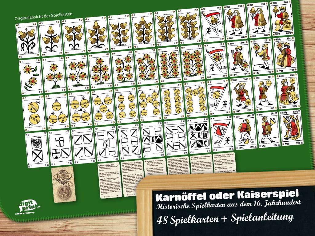 Karnöffel- oder Kaiserkarten neu überarbeitet