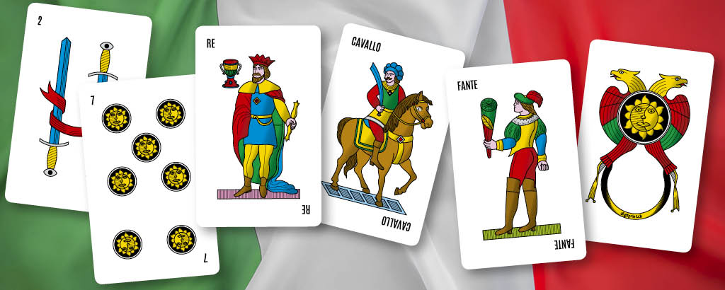 Neapolitanische Scopa Briscola Spielkarten