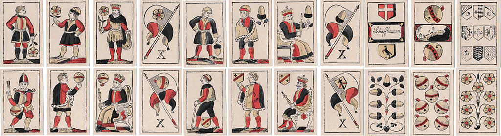 Müller Einkopfjasskarten um 1840