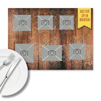 Foto Tischset mit eigenen Bildern