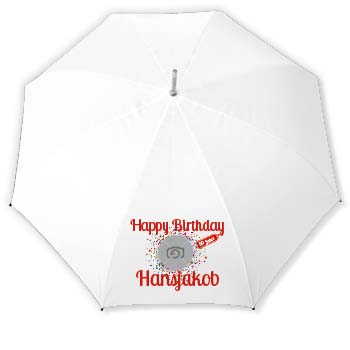 bedruckte Regenschirme für Hochzeit und Geburtstag