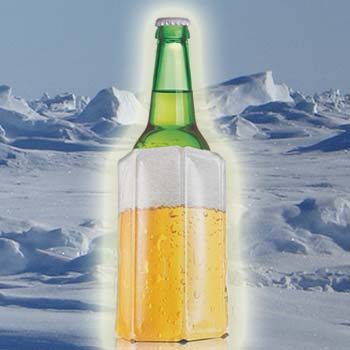 Mit dem vacu vin Rapid Ice Beer Cooler halten Sie Ihr Bier immer frisch.