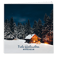 Weihnachtskarte 1007 | Haus im Wald